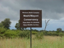 Mashi-Mayuni sign. Photo: Simon Mayes