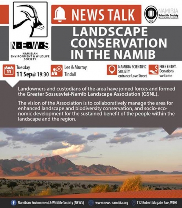 Talk on landscape conservation in the Namib