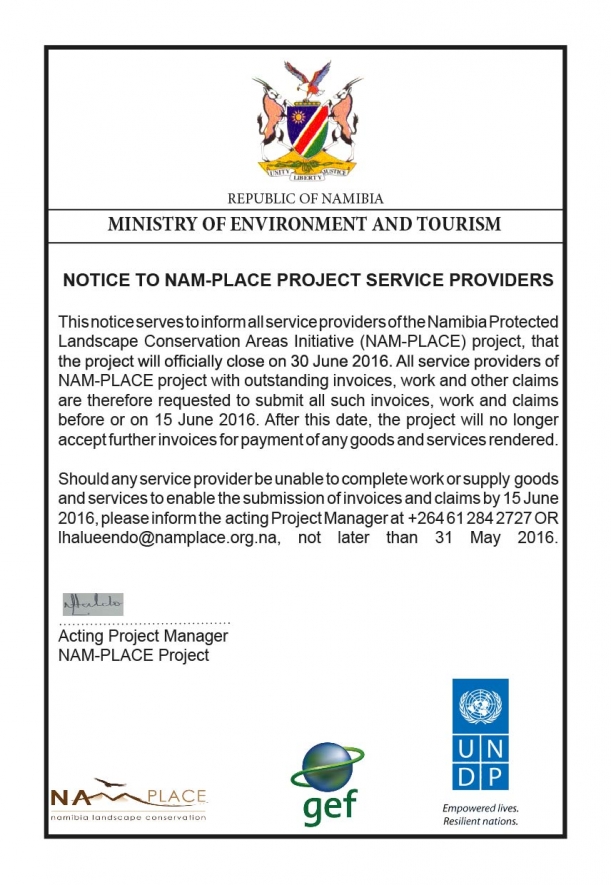 Notice to all service providers
