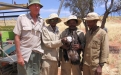 The vulture tagging team. Photo: NamibRand Nature Reserve