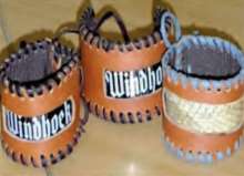 Hand crafted leather cuffs